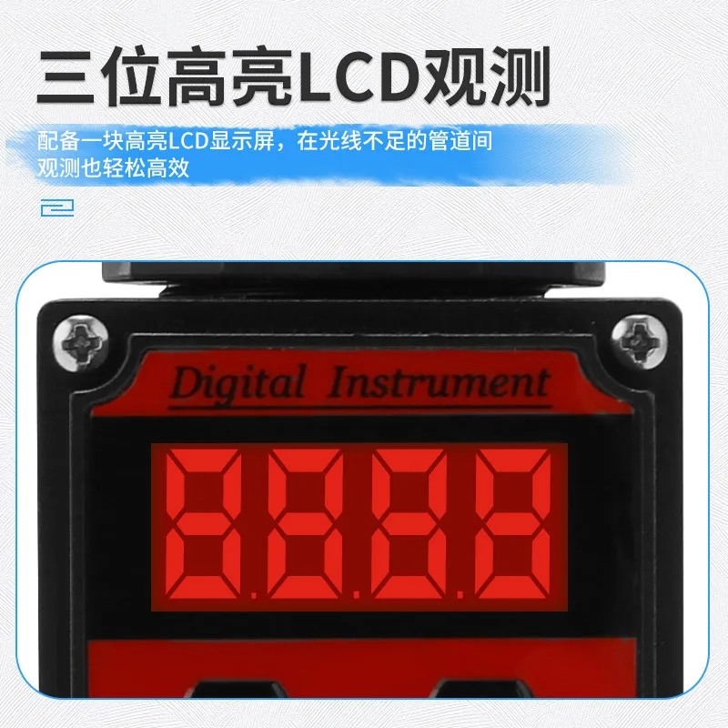 Diffused Silicon Pressure Transmitter High Precision 4-20mA 0-10V Digital Display Water Oil Air Pressure Sensor
