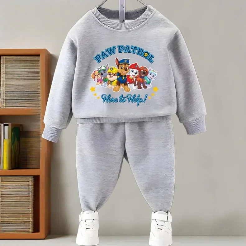 2026 Herbst Jungen Mode O-Ausschnitt Pullover+Hose 2-teiliges Set Kinder Lässiger Hoodie Jogginghosen-Set Frühling Herbst Kinder-Trainingsanzug Neu – Detail 8