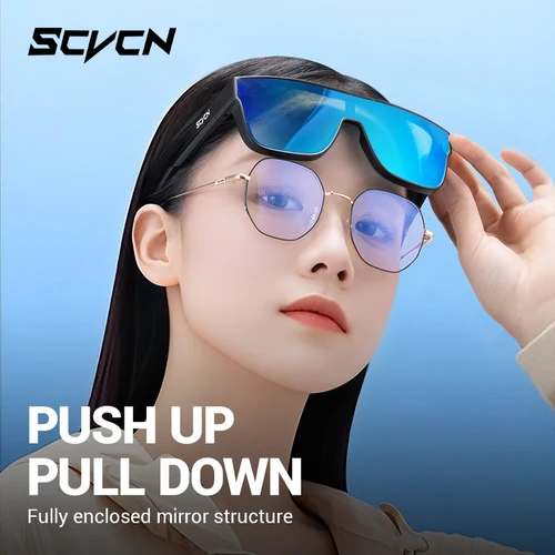 Imagen 2 del producto SCVCN Gafas de sol de ciclismo para hombre, gafas de conducción para bicicleta, gafas de ciclismo para mujer, gafas deportivas para bicicleta de montaña y carretera al aire libre UV400