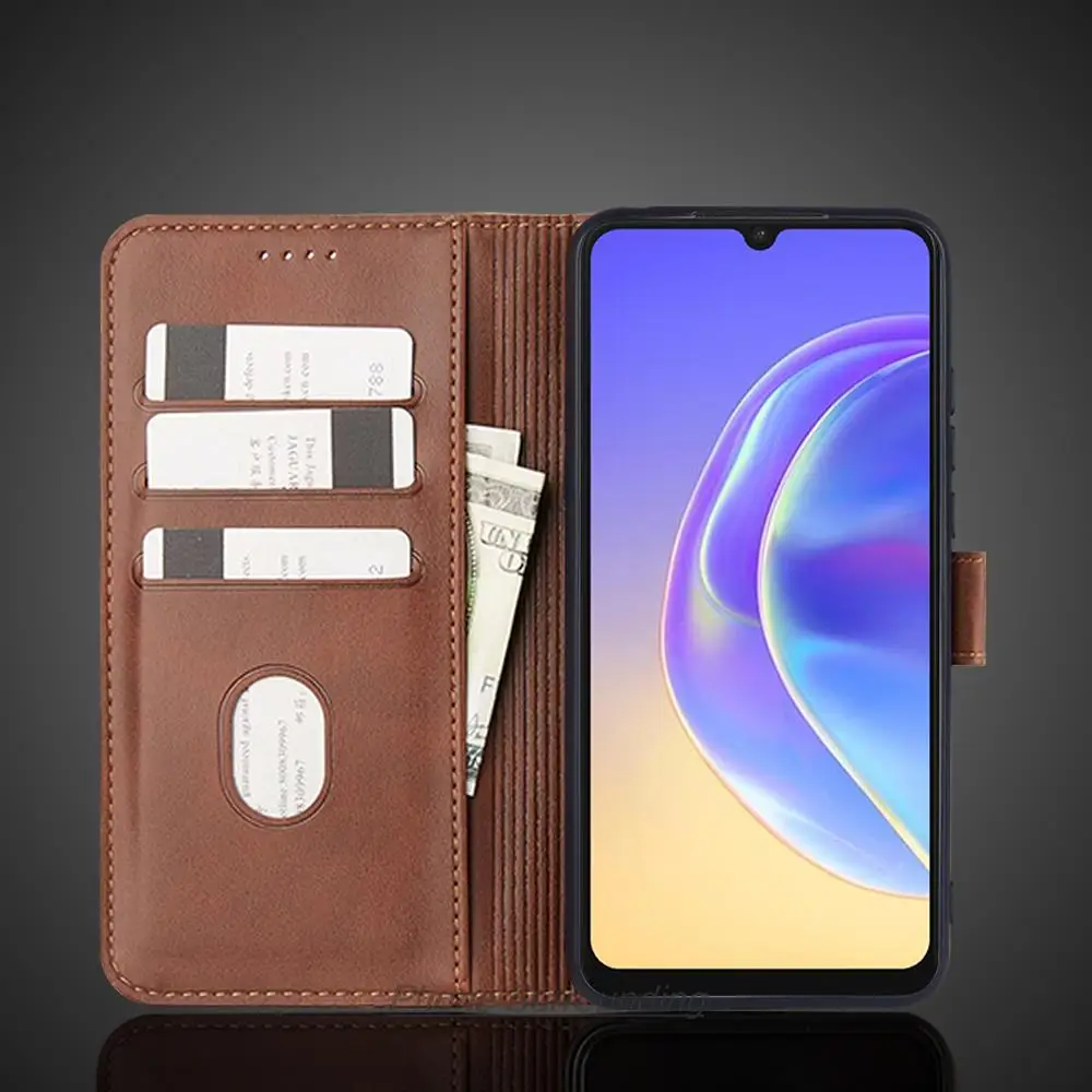 Vivo V21e 4G Case Wallet Flip Cover Leather Case for Vivo V21e 4G Pu Leather Phone Bags protective Holster Fundas Coque