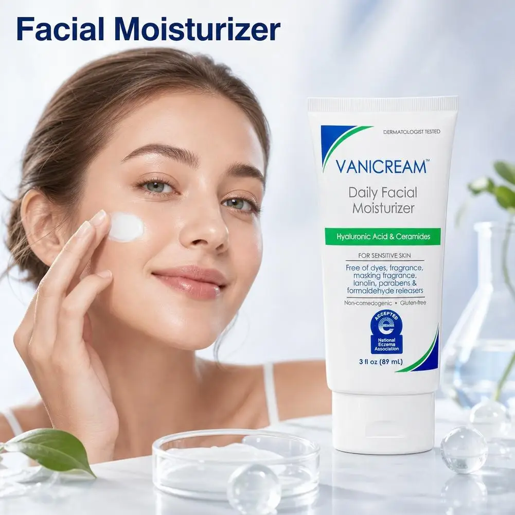 Vanicream Daily Facial Moisturizer With Hyaluronic Acid Ceramides Facial Cream For Sensitive Skin Gentle Soothing Moisturizer