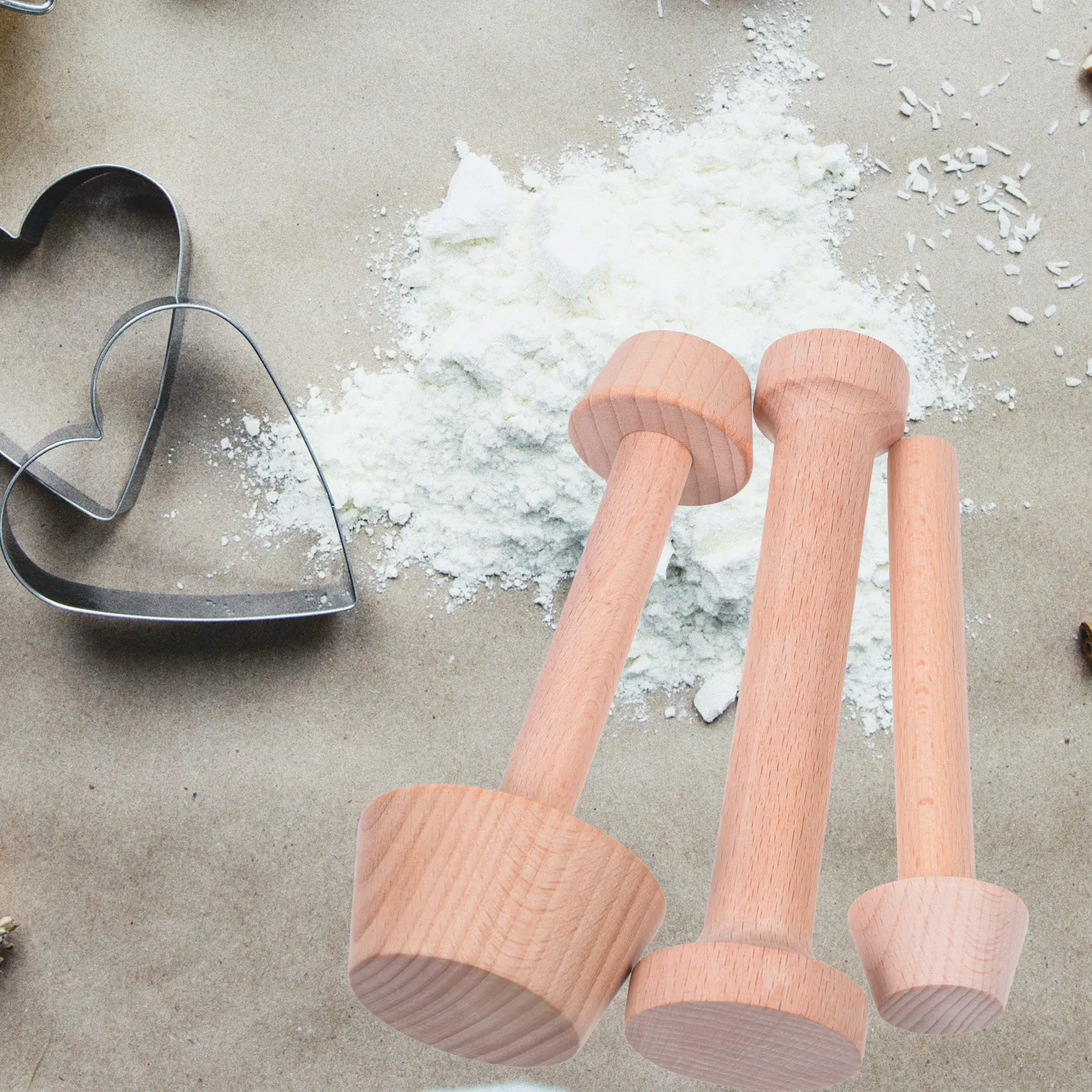 

3 Pcs Egg Mold Pastry Mini Baking Tools Wood Egg Tart Molds Wooden Tart Molds Kitchen Gadget Non Stick Environmental Protection