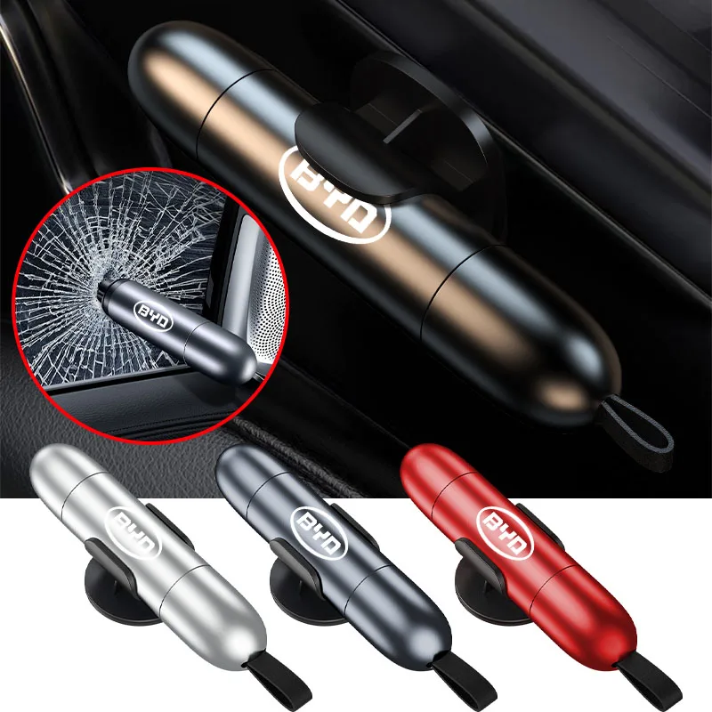 

Car Mini Security Safety Emergency Hammer Glass Breaker for BYD Atto 3 Act3 Tang F3 E6 Dmi Yuan Plus Song Plus Ev F0 Valve Stems