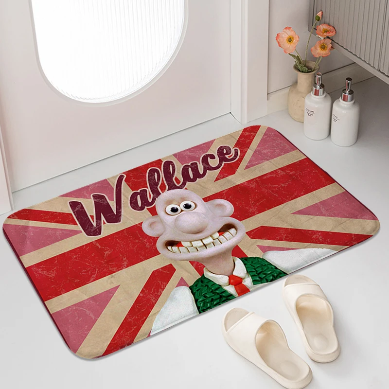 Bathroom Mat A-Wallaces A-Gromits Carpet for Bedroom Funny Doormat Entrance Door Washable Non-slip Kitchen Rug Veranda Floor Mat