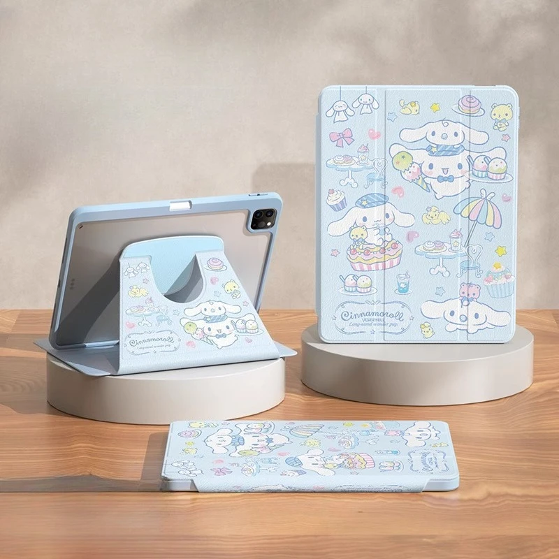 Sanrio Cinnamoroll para ipad Funda iPad Pro 4 5 6 Air 4 5 Funda protectora Ipad A16 11th 10th Gen Mini 6 7 Funda para tableta inteligente