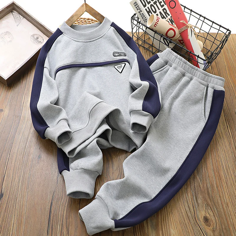 

Boys Sweatshirts +Pants Kids Suits 2PCS/Set Cotton 2024 Newest Spring Autumn Cotton High Quality Christmas Gift Children Clothin