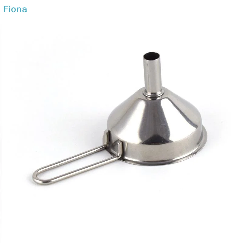 ✔Stainless Steel Funnel With Handle Small Metal Funnel For Filling Bottles Liquor Wine Oil Coffee Beans Kitchen Gadget
