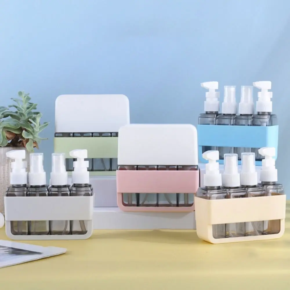 トラベルアクセサリー 4 in 1 トラベルボトルセット 漏れ防止 空の液体ディスペンサーボトル ポータブル 省スペース ローションボトル ローション