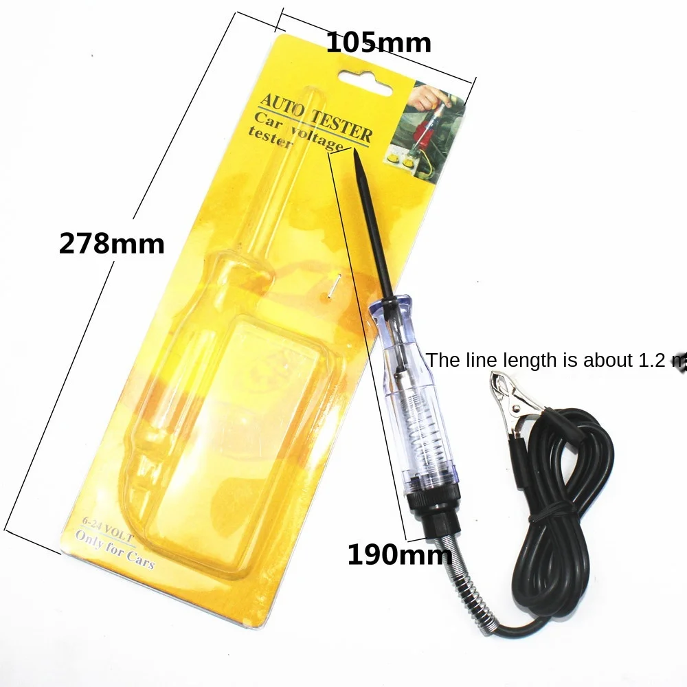 

Car Circuit Detection Test Lamp Electrician Circuit Repair Tool 12 V24v Test Pencil Test Pencil Test Lamp Electric Pen