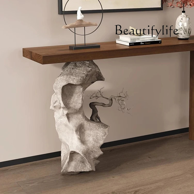 طاولة وحدة التحكم الأمريكية العتيقة تصميم وابي سابي طاولة وحدة التحكم الأنيقة في منتصف القرن مدخل الشرفة أثاث Stoliki Do Salonu