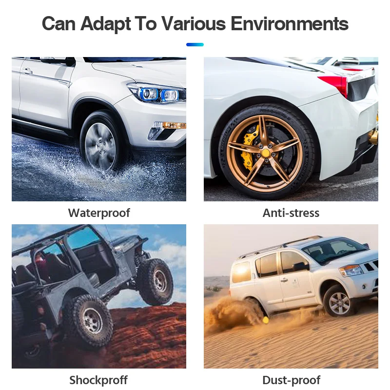 ไร้สายอัจฉริยะ TPMS4 เซนเซอร์ Buzzer Prompt กันน้ําพลังงานแสงอาทิตย์ USB ชาร์จระบบตรวจสอบความดันยางนาฬิกาปลุก