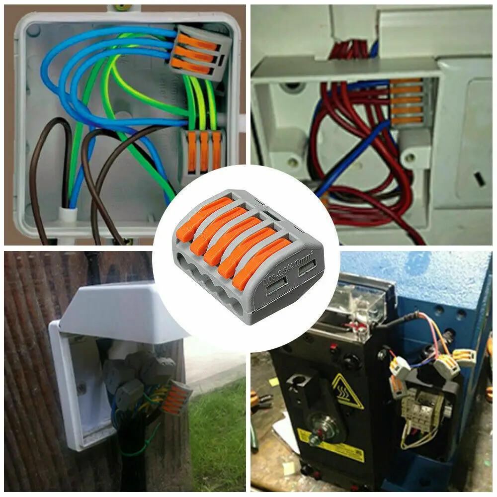 20/10 Pz Morsettiere PCT212-PCT218 SPL-2-3 0.08-2.5mm Universale Compatto Filo Elettrico Connettori Conduttore Splitter
