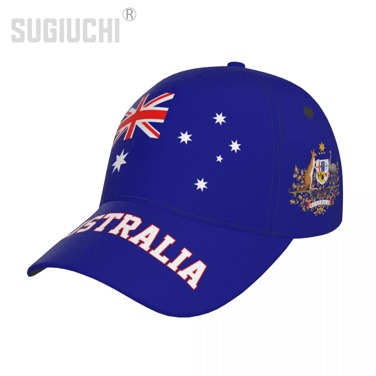 Gorra de béisbol unisex 3D con bandera australiana australiana para adultos, sombrero patriótico para béisbol y fútbol