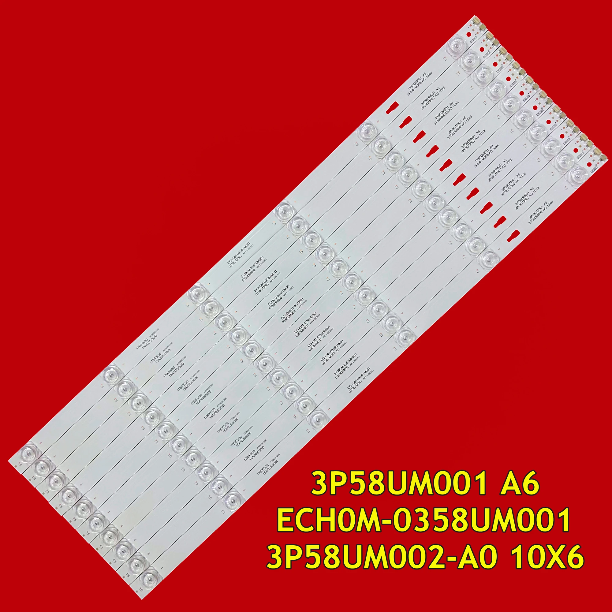 LED Backlight For 58T81 58T82 58T60 58K90 3P58UM001 A6 3P58UM002-A0 10X6 ECH0M-0358UM001