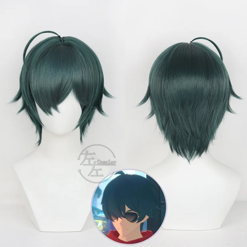 

ZZZ Zenless Zone Zero Wright Cosplay Wig Sons of Calydon Wig Scalp Top Rose Net High Temperature Fiber Glasses Full Set