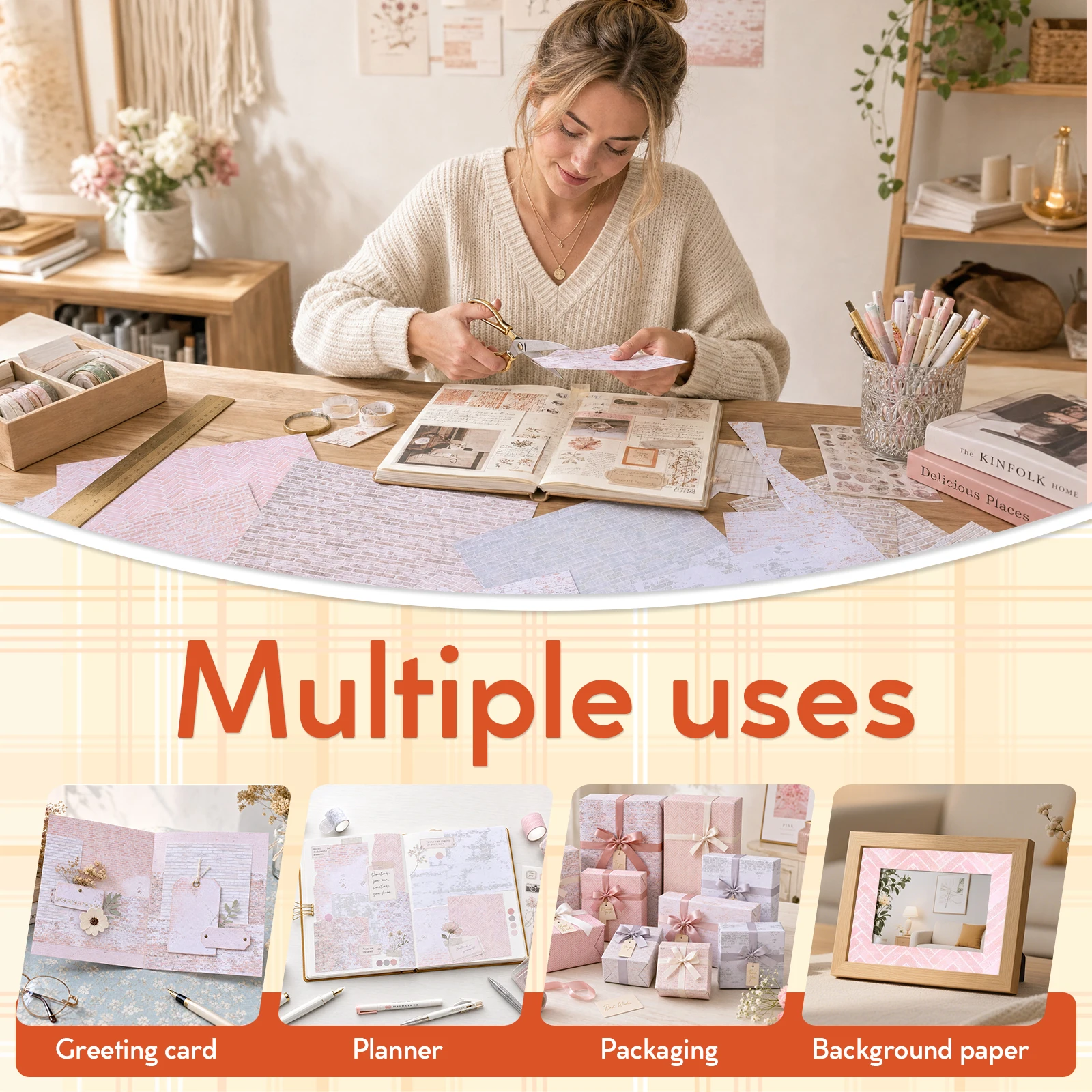 24 Sheets Double Sided Scrapbo - огляд і ціна Art Craft Background