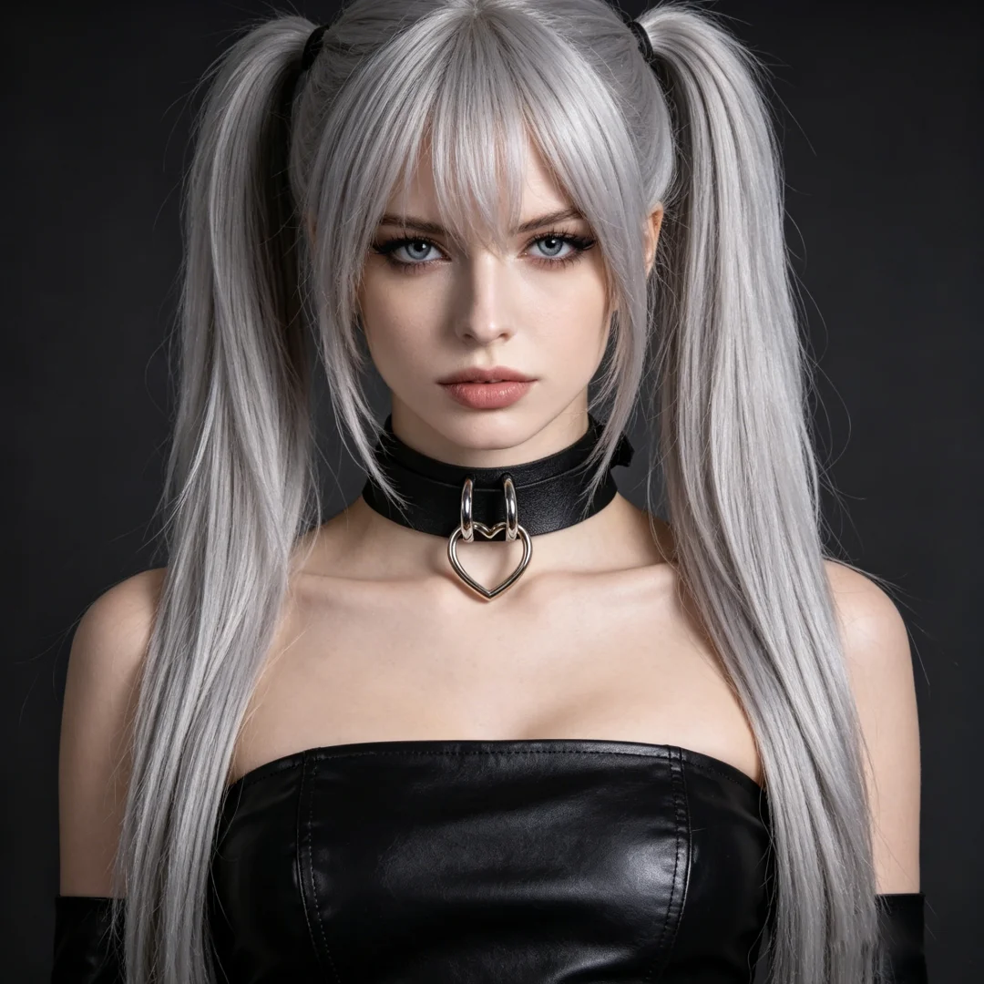 Y2K Gothic Gürtelschnallen-Halskette Punk Dark Stapelbare Leder-Halsketten für Männer und Frauen Einfacher Choker-Gürtel