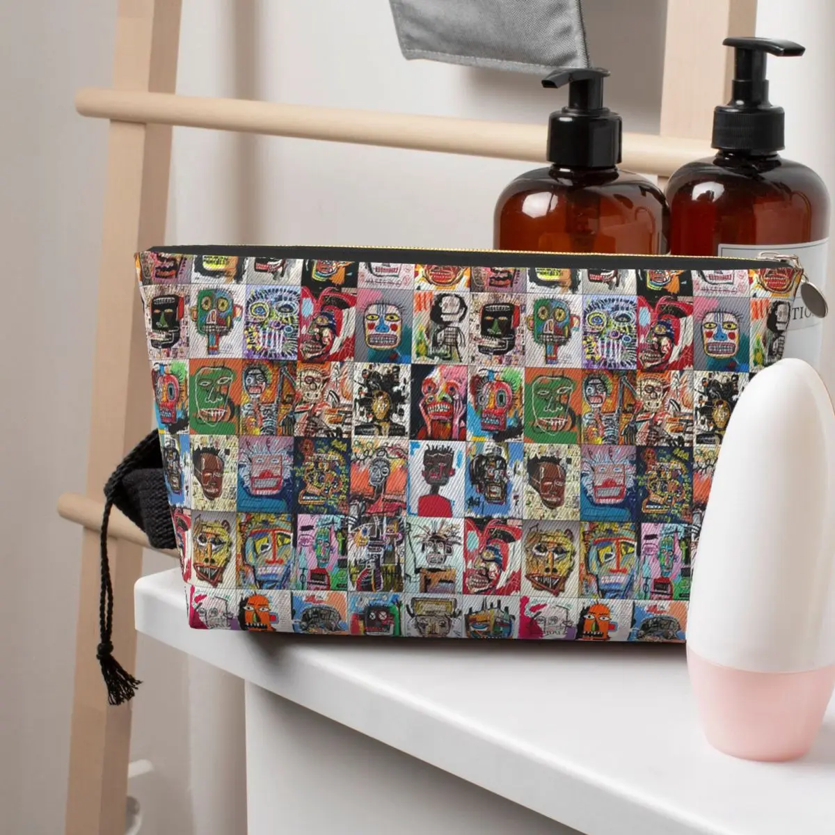 Art Brut-bolsas de cosméticos para mujer, organizador de maquillaje de viaje, bolsa de almacenamiento de artículos de tocador, caja de Kit Dopp