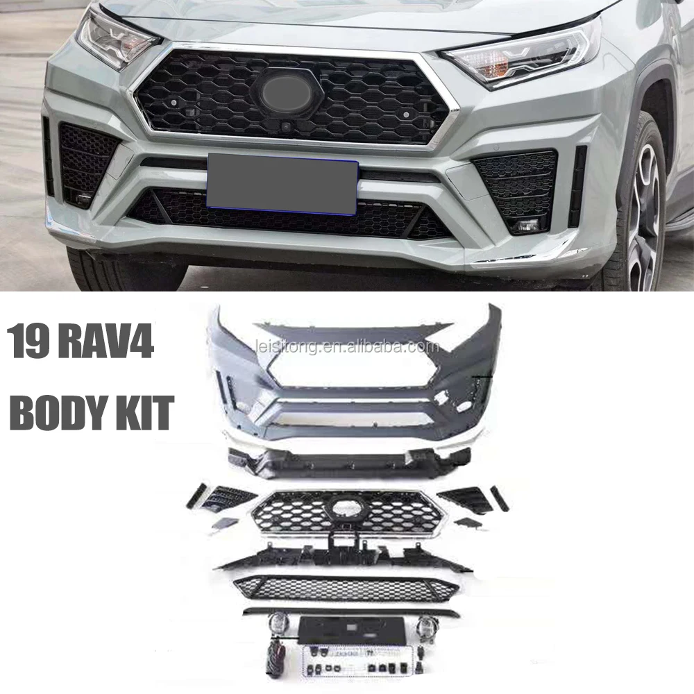 

LST Factory RAV4 Grille Body Kit For Toyota 2019 2020 Rav4 Front And Rear Bumper Under Lips GRILL