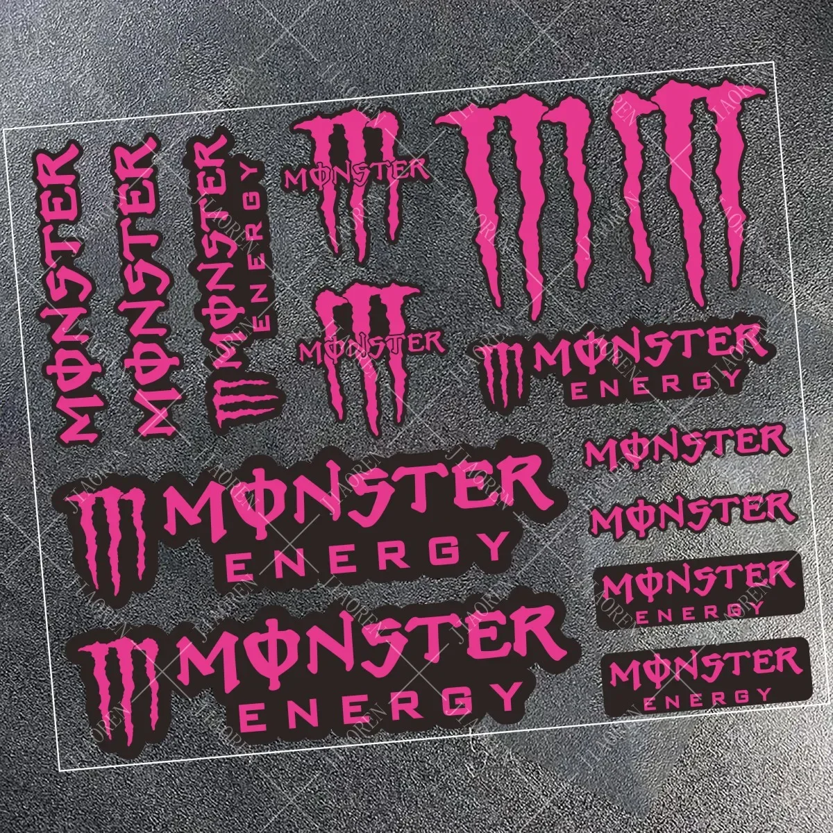 For Monster and Energy Motorcycle Side Strip Sticker Car Vinyl Decal All Motorcycle Sticker Reflective Stickers Car Decoration