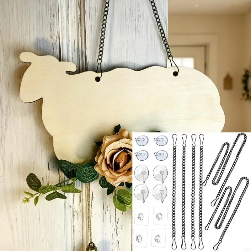 Colorful Glass Window Hanging Chain Set PVC Material Modern Designs Decorative Hanging Chains Suitable for Home Decors M4YD