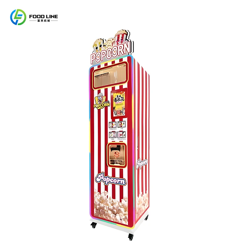 Easy-to-operate machines Custom graphics vending machines Low maintenance requirements Cinema amusement park vending machines