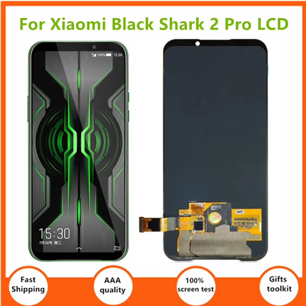 6.39''brand-new AMOLED For Xiaomi Black Shark 2 Pro LCD Display Touch Screen Digitizer Assembly DLT-A0 SKW-H0 SKW-A0 LCD Display