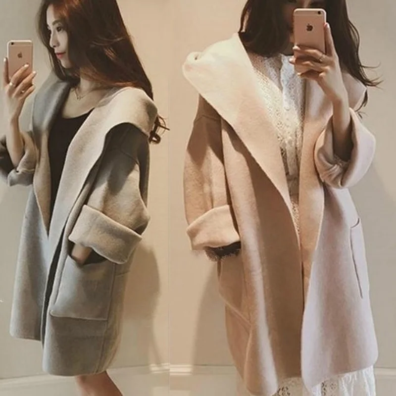 

Women'S Long Oversize Trench Coat White Faionable Thin Windbreak Turndown Beige Small Blue Cinching Overcoats Stand-Up Cinch