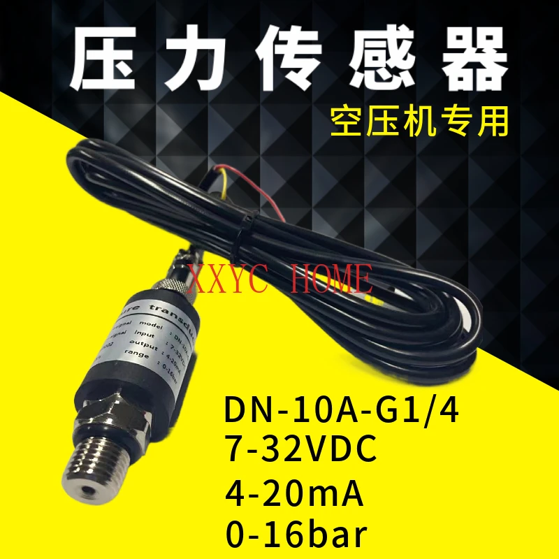 

Variable frequency screw air compressor pressure sensor DN-10A-G1/4 7-32VDC 4-20mA pressure transmitter