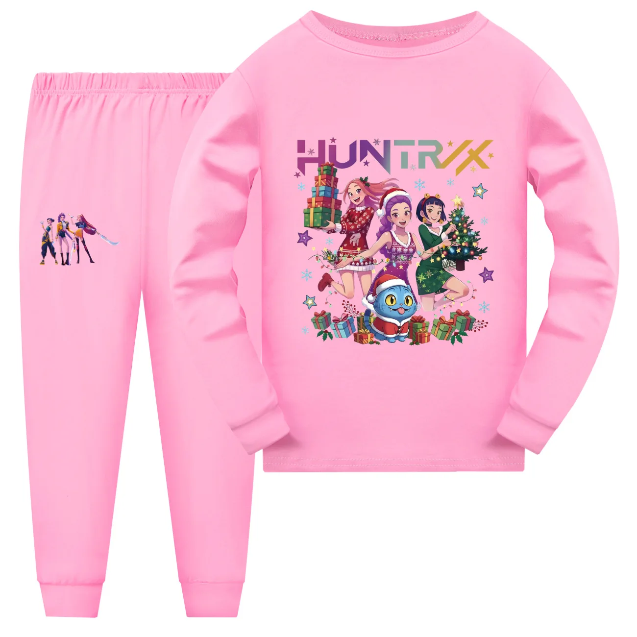 

Kpop Demon Hunters Cartoon Kids Clothes Christmas Baby Girls Pajama Set Fashion Boys Long Sleeve Pyjamas Children Sleepwear Suit