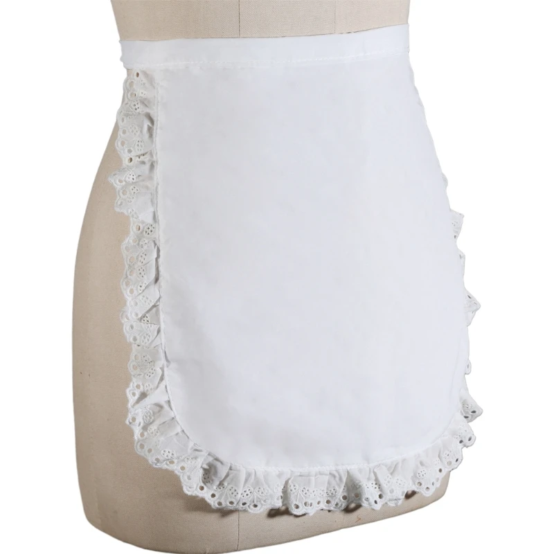 Ruffled Maid Apron Half Apron Women Waist Apron Dropsale