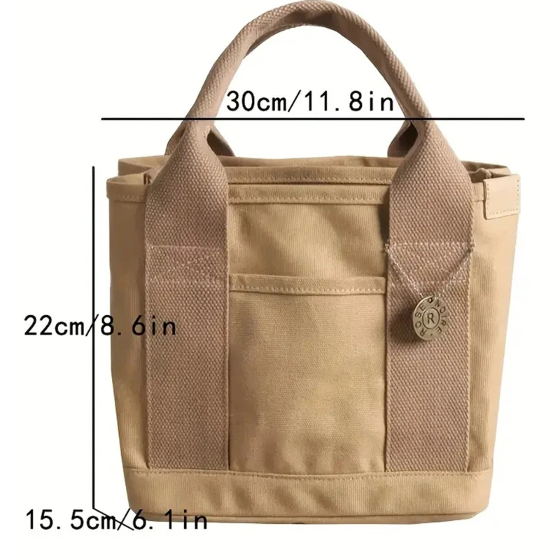 Canvas Small Bag Vintage Women Handbags Small Ladies Shoulder Bag Female Portable Mobile Phone Bucket Tote Hand Bag Purses