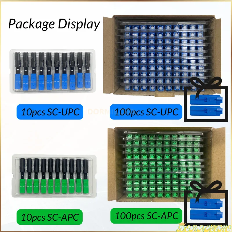 Волоконно-оптический Быстрый Соединитель FTTH SM SC APC Волоконно-оптический Быстрый UPC телекоммуникационный уровень одномодовый оптический быстрый соединитель