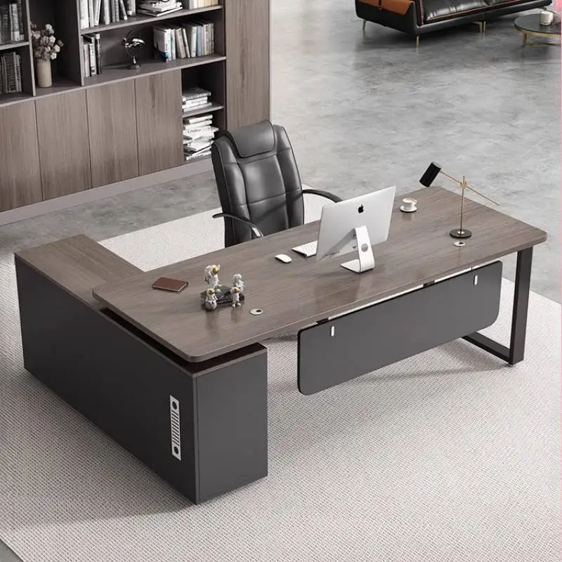 قوي مصمم مكتب تنفيذي مدير الخشب أدراج فاخرة مكتب الكمبيوتر دراسة الحديثة ميسا Escritorio طاولة محطة العمل