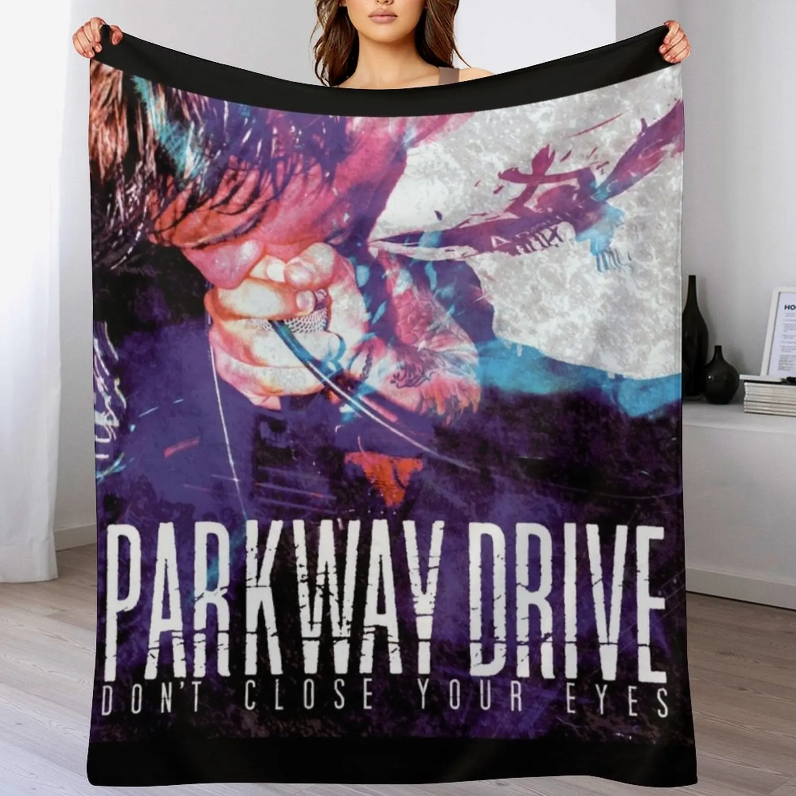 

Dont close your eyes Throw Blanket Furrys Decorative Beds Warm Hairys Blankets