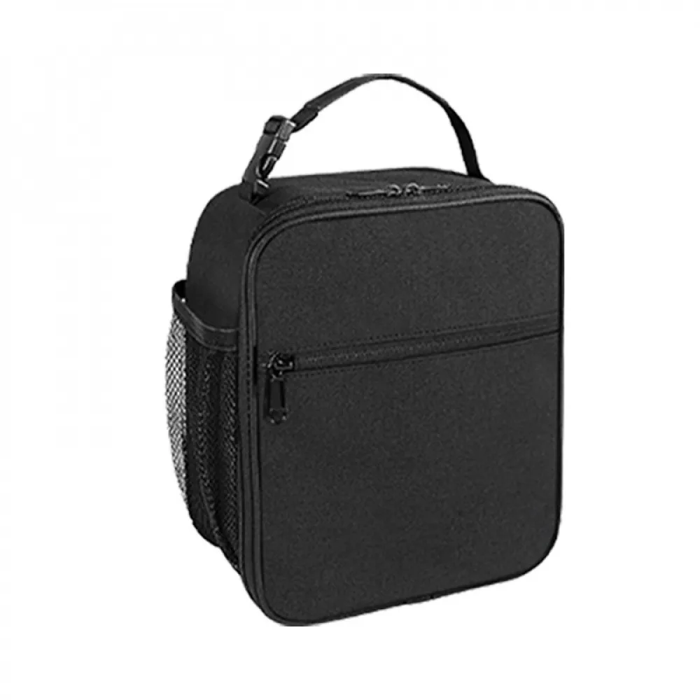 Simple Oxford cloth insulated lunch bag, portable lunch bag, large capacity, waterproof, suitable for students and office worker