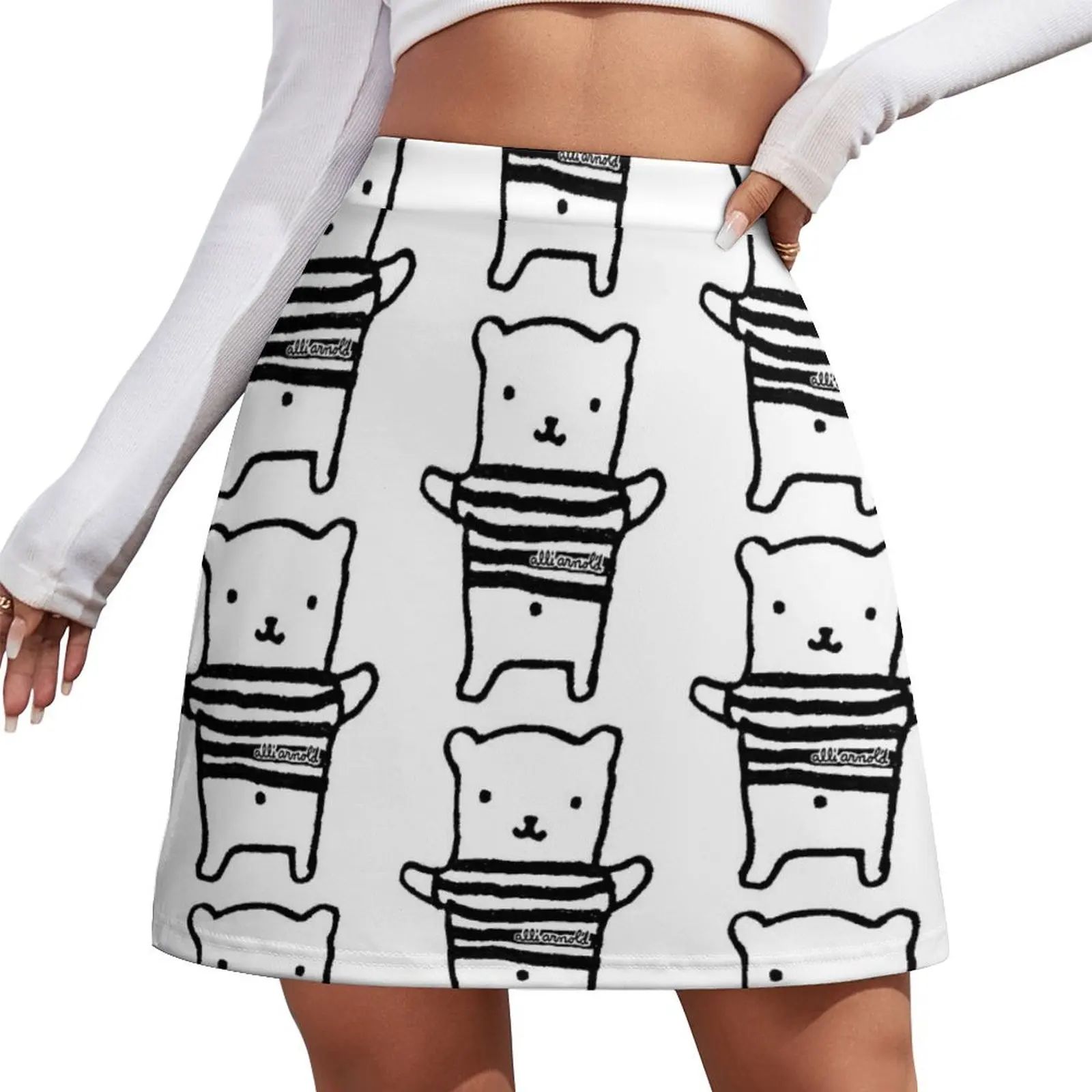 Classic Alli Bear Mini Skirt kawaii clothes short skirt women clothing 2025 new arrivals modest skirts for women