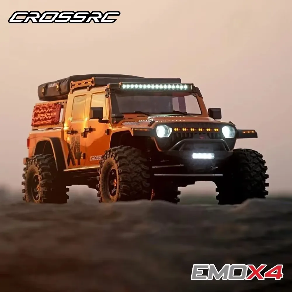 Crossrc Emo X4 4wd Rtr 1/8 Rock Crawler Rc Elektrische Afstandsbediening Model Auto Crawler Weg Reddingsvoertuig Volwassenen Kinderen Speelgoed