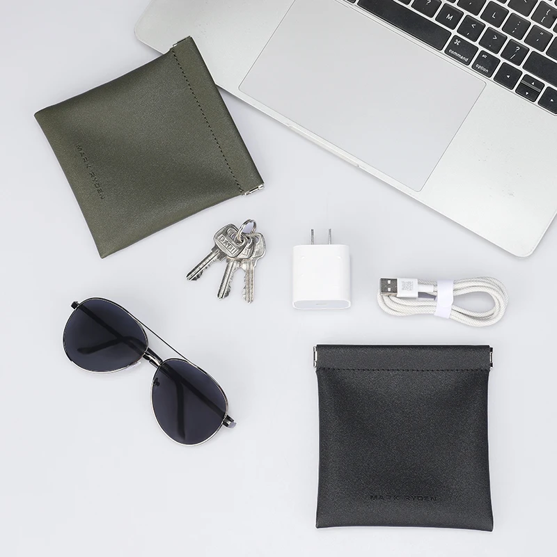 حقيبة بطاقات مارك رايدن للرجال، حقيبة تنظيم صغيرة لسماعات الرأس