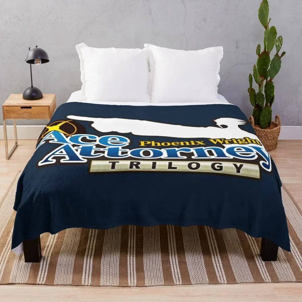 Ace Attorney Trilogy Throw Blanket For Decorative Sofa Summer Retros Blankets