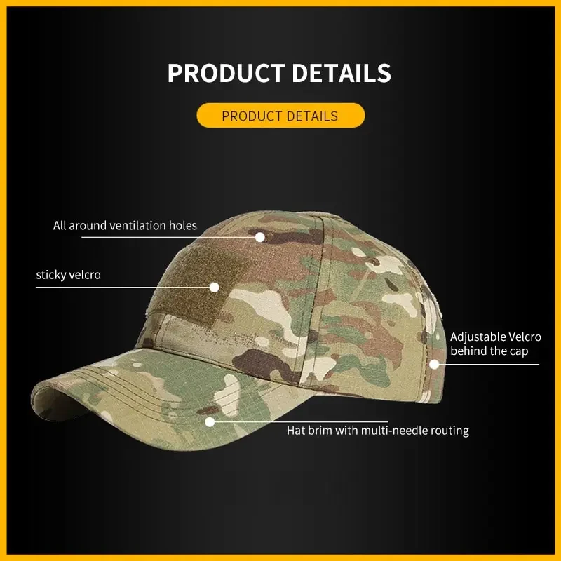 New Outdoor Camouflage Sunscreen Baseball Cap Outdoor Sports Casual Sunshade Breathable Cap Cap Cap