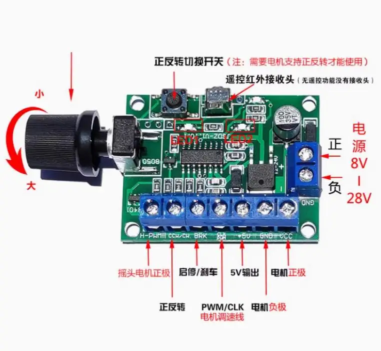 DC12V 24V PWM XS-102DC-106 External rotor brushless motor