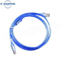 0.3m 0.5m 1m 1..42m High Speed USB 2.0 Printer Cable Type A Male to Type B Male with Filter Dual Shielding Transparent