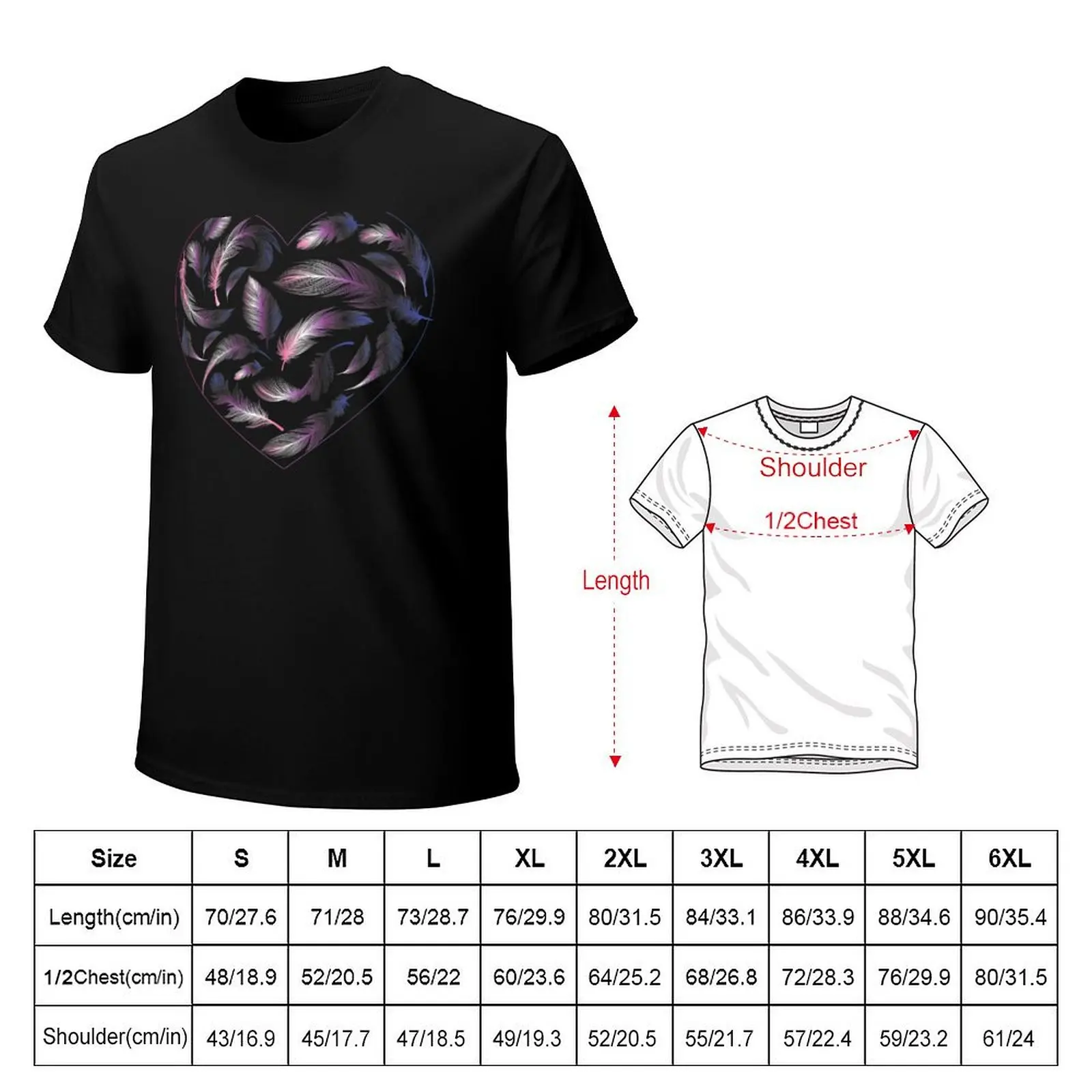 Genderfluid pride Feathers T-Shirt customs quick drying Men's t-shirts