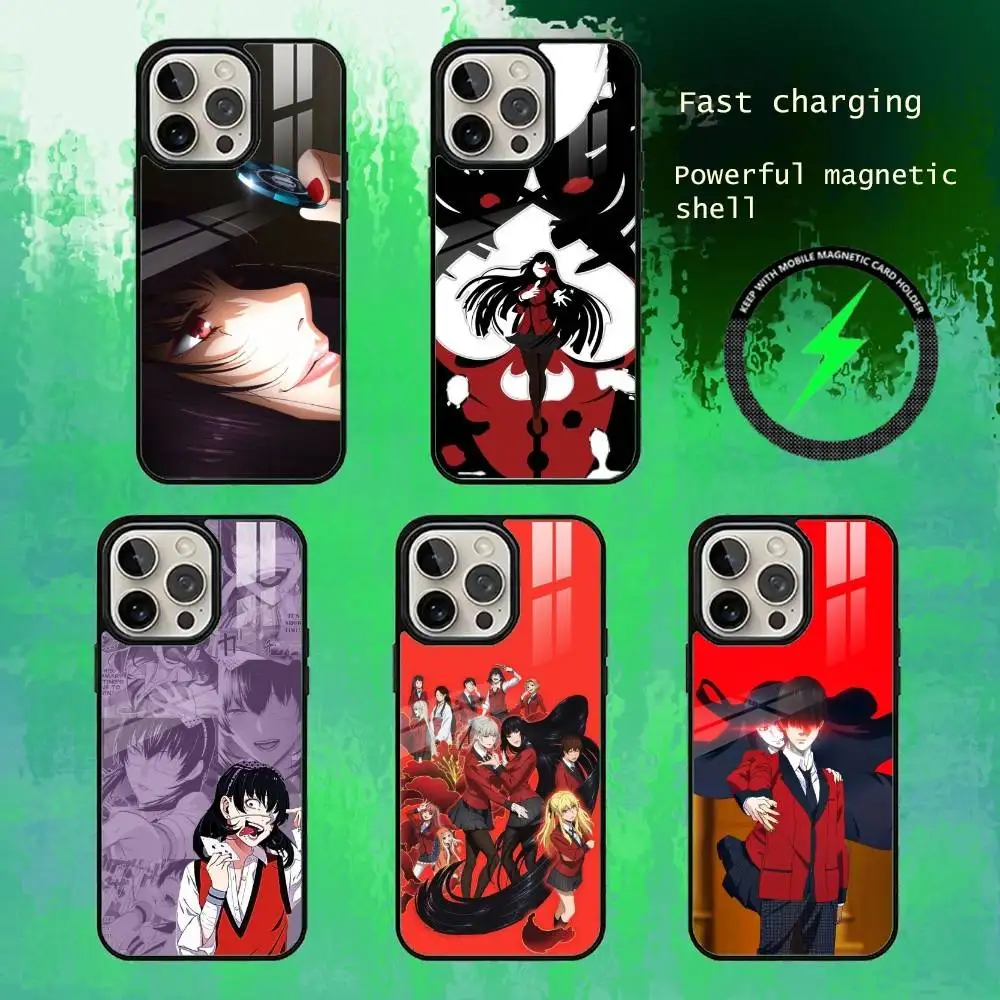 

K-Kakegurui Phone Case For iPhone17,16,15,14,13 Plus,Pro Max Magnetic For Magsafe Wireless Charging