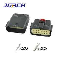 1sets 20pin molex automotive electrical wire male female plug connector 33482-2132 33472-2001 For Ford Mondeo EDGE