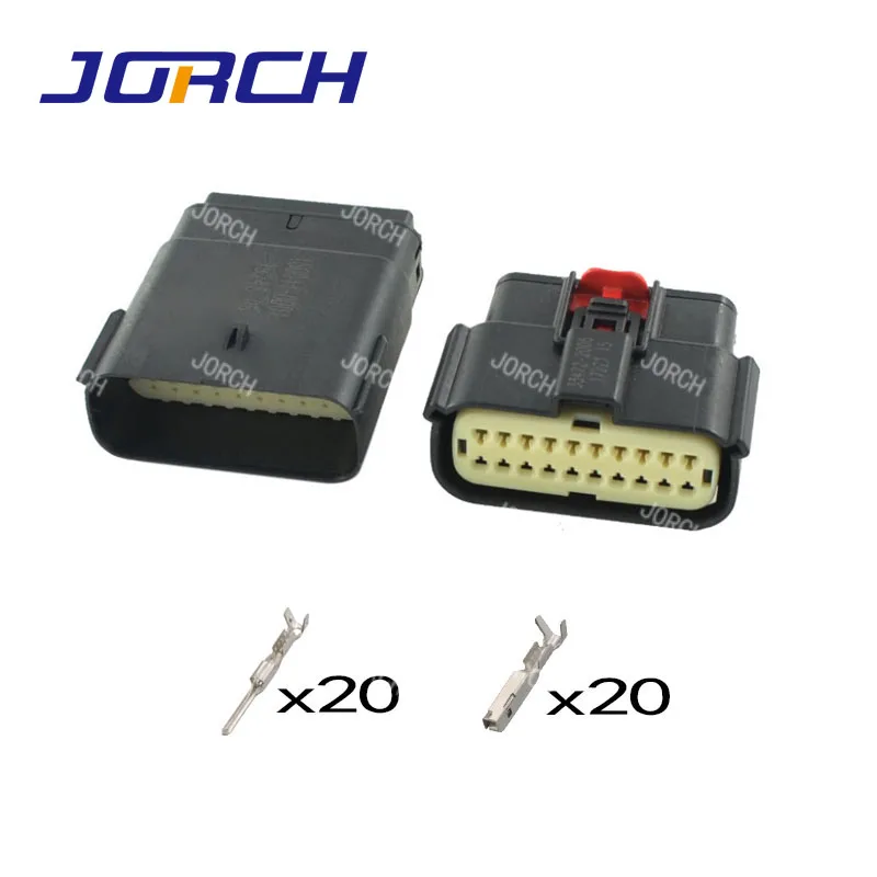 1 zestawów 20pin molex automotive electric wire męskie żeńskie złącze wtykowe 33482-2132 33472-2001 dla Ford Mondeo EDGE