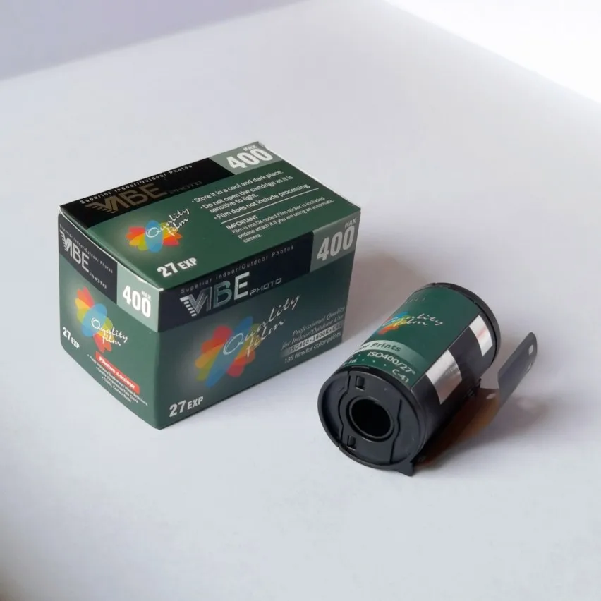 1-10Rolls VIBE Max 400 Color Film ISO 400 135 Negative Film 27EXP/Roll for VIBE 501F Camera/Kadok 35mm Film Camera