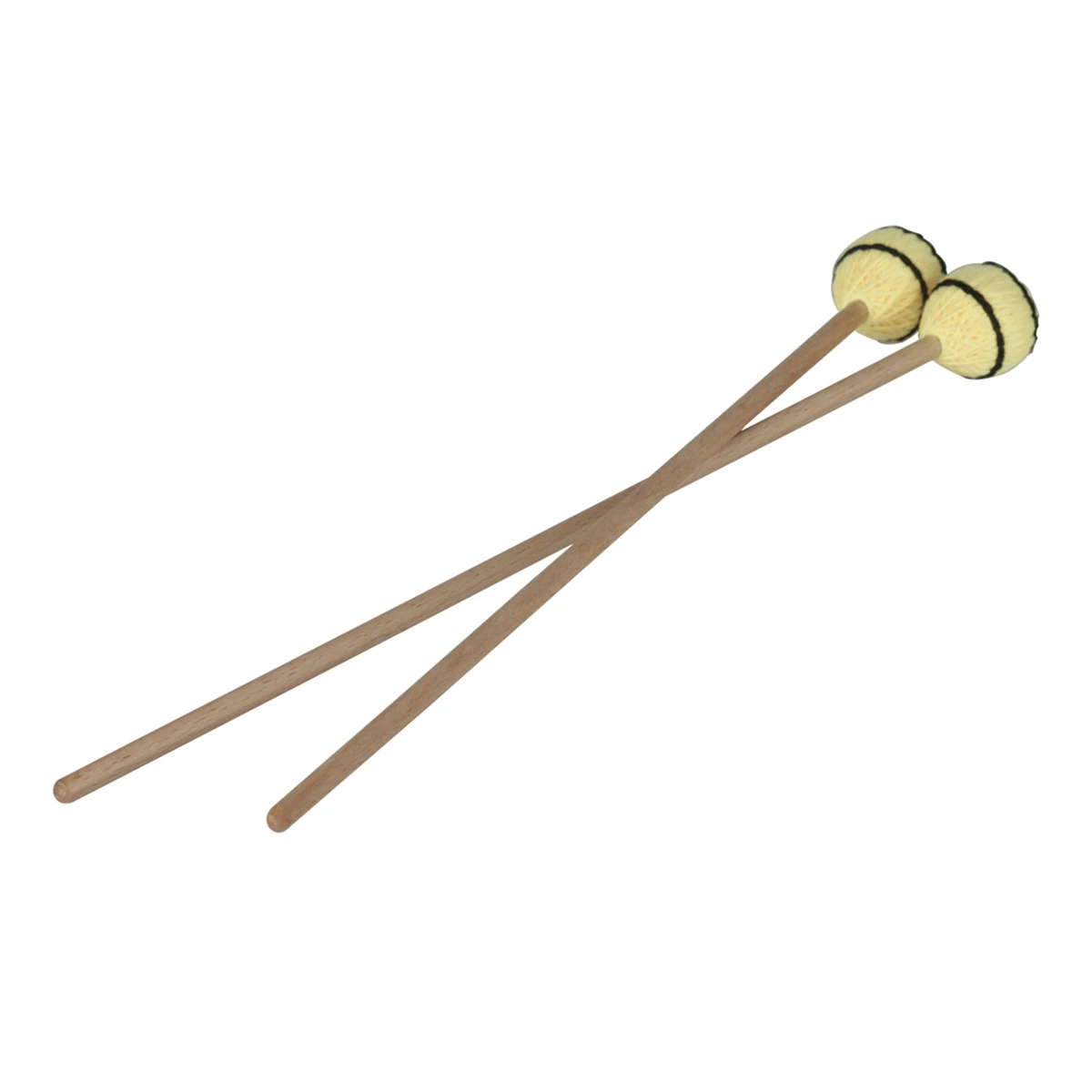 

Medium Yarn Marimba Mallets Mushroom Head Synthetic Material Great Weight Balance Indoor Outdoor Use Percussion