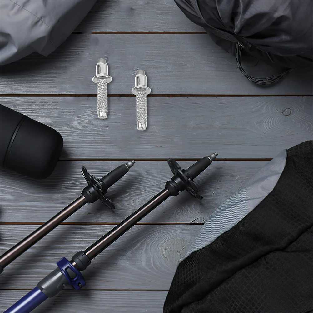 

10pcs Replacement Trekking Pole Tips Tungsten Steel Durable Metal Walking Stick Tips For Hiking Poles Cane Accessories